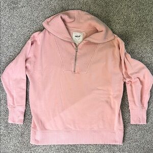 Aerie Light Pink Cowl Neck Sweater